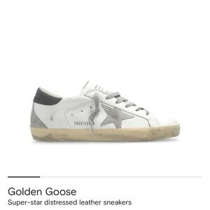 Women’s Golden Goose Distressed Leather Sneaker.